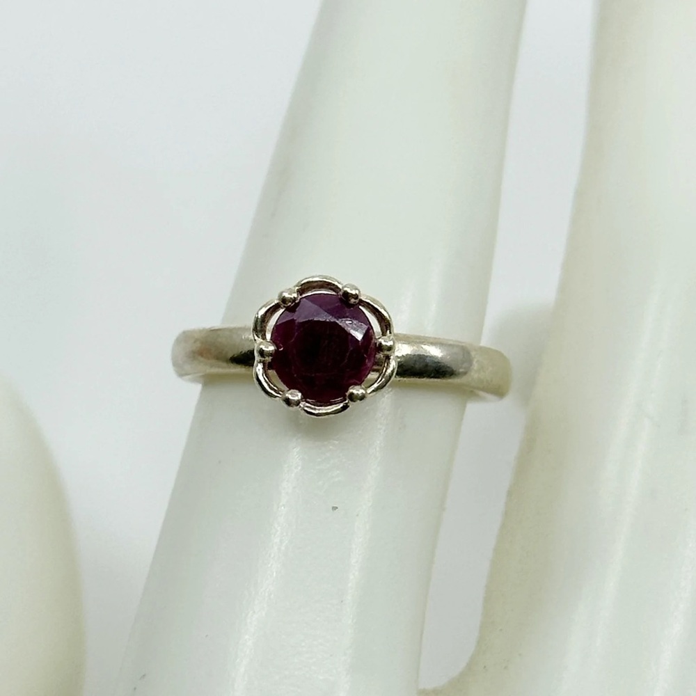 Sterling Silver July Ruby Ring - Gm100 - image 3